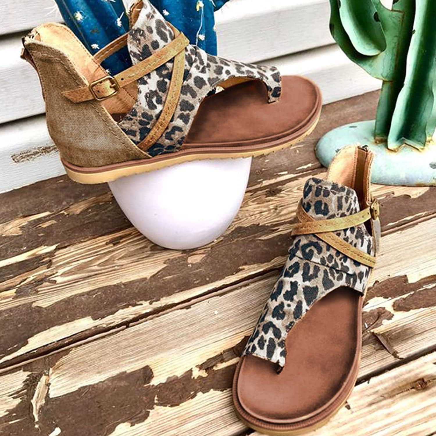 Women's Ladies Fashion Vintage Outdoor Hollow Out Zip Up Sandals Shoes Gold  8.5(40) - Walmart.com