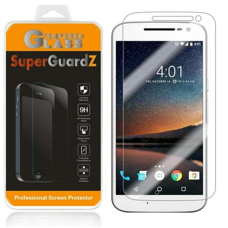[2-Pack] For Motorola Moto G4 - SuperGuardZ Tempered Glass Screen Protector, 9H, Anti-Scratch, Anti-Bubble, Anti-Fingerprint