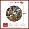 thumbnail image 2 of Salouo Sunflower Field Spotted Dog Christmas Tree Skirt 30" Farmhouse Christmas Decorations Snowman Xmas Tree Skirt Tree Mat for Holiday Party Decor, 2 of 8