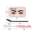 thumbnail image 3 of Gel Para Cejas, Cera Para Cejas Con Recortador Y Cepillo Para Cejas, Resistente Al Agua, De Larga Duración, Jabón Para Peinar Cejas Salvajes En 3D, Cosméticos Para Mujeres ANGGREK  Otros, 3 of 8