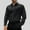 Black, variant on WIZUTIZ Men's Button Down Shirt Solid Lightweight Breathable Soft Flax Twill Turndown Collar Long Sleeve Shirt Business Casual Dress Shirt