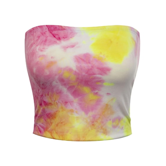 MixMatchy Women's Ultra Comfortable Knit Crop Tube Top