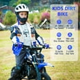 thumbnail image 5 of TOXOZERS Dirt Bike50cc 2-stroke Gas Mini Bike for Kids 8-14,With Front Fork and Rear Mono Shock, Up to 25 Mph,Blue, 5 of 8