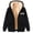 hgg313-Black, variant on Ounisa Women's Christmas Fleece Hooded Sweatshirt Jacket, Soft Warm Holiday Pullover with Cozy Lining for Seasonal Comfort