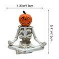 thumbnail image 3 of Mom's Best Letreros de mesa de Halloween con forma de calabaza y calavera bendecida, 3 of 6
