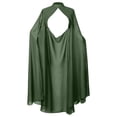 thumbnail image 2 of Chiffon Cape Poncho For Women, Teen Sheer Mesh Party Long Shawl Wrap, Halloween Capelet Bridal Evening Dress Cover Up, 2 of 7