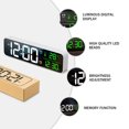thumbnail image 5 of BEADCEST 1Set Square Alarm Clock with Digital Display for Office Black ABS, 5 of 5
