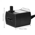 thumbnail image 4 of Water Pump  Submersible Pump  Ultra Quite Water Pump  Aquarium Water Pump Ultra Quiet Submersible Water Pump With LED Light Fish Pond Aquarium Tank Fountain US Plug, 4 of 8