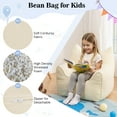 thumbnail image 4 of Lusimo Kids Bean Bag Chair, Soft Memory Foam Bean Bag Sofa for Bedrooms, Cat-Ear Design Toddler Couch for Boys, Girls, Lounge Chairs with Pocket for Gaming, Reading, Ages 1.5-8, Beige, 4 of 11