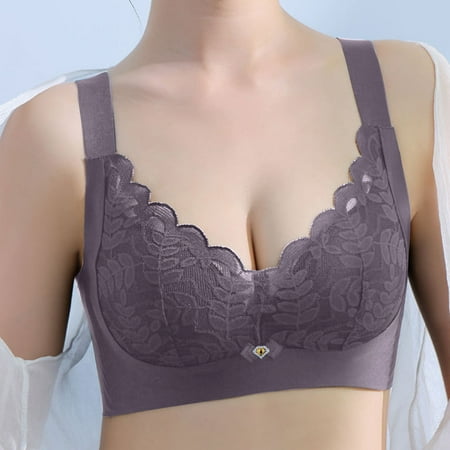 

CAICJ98 Lingerie for Women Women Full Cup Thin Underwear Plus Size Wireless Sports Bra Bra Cover Cup High Compression Sports (C 38/85C)