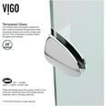 thumbnail image 5 of VIGO Verona 36 in. L x 36 in. W x 79 in. H Frameless Hinged Neo-angle Shower Enclosure Kit in Chrome with 3/8 in. Clear Glass, 5 of 9