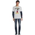 thumbnail image 3 of Disney Mickey Mouse Men's and Big Men's Long Sleeve Graphic T-Shirt and Beanie Hat Gift Set, Sizes S-3XL, 3 of 7