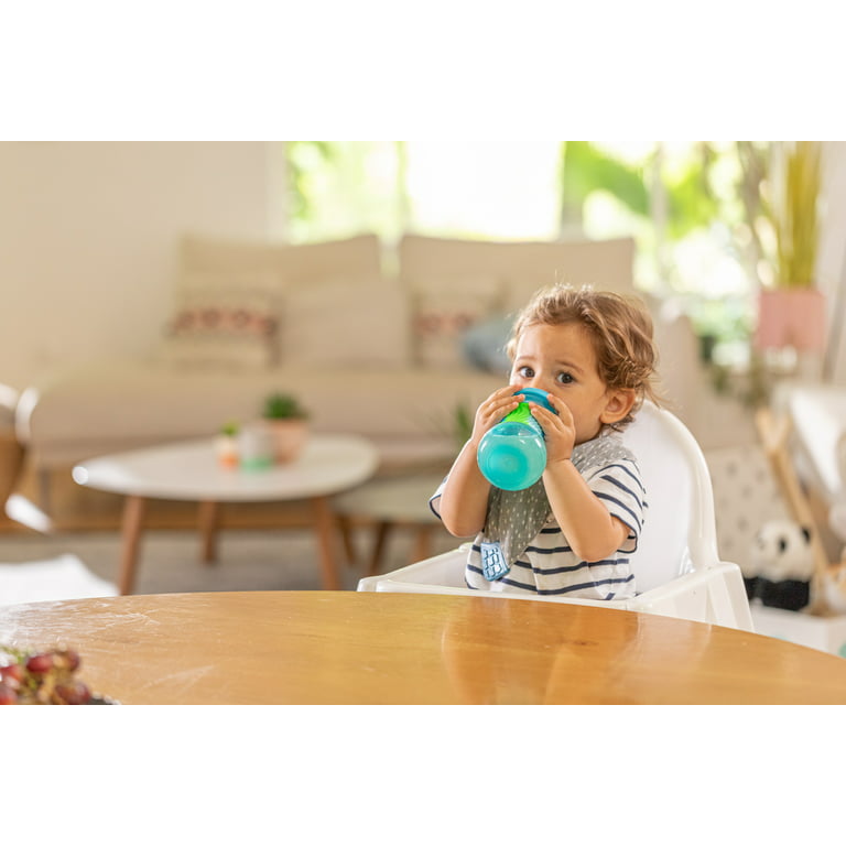 Re-Play Silicone Sippy Cups for Toddlers, 8 oz Kids Cups No Spill Cup Grey  