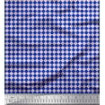 thumbnail image 1 of Soimoi Blue Cotton Duck Fabric Diamond Geometric Print Fabric by the Yard 56 Inch Wide, 1 of 3