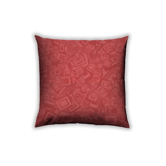 Ahgly Company Outdoor Square Patterned Throw Pillow, 18 inch by 18 inch