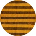 thumbnail image 1 of Ahgly Company Indoor Round Abstract Yellow Modern Area Rugs, 8' Round, 1 of 4