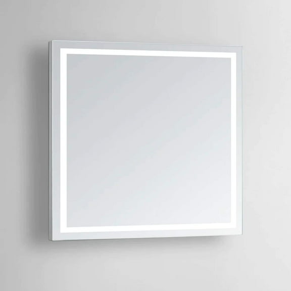 Modern Mirrors Aura Lighted Bathroom Vanity Mirror with Daylight LED Lighting and Dimmer Switch