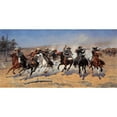 thumbnail image 3 of Remington, Frederic 18x11 Black Modern Framed Museum Art Print Titled - A Dash For Timber, 3 of 5