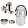 thumbnail image 3 of Insulated Lunch Container, Stainless Steel Lunch Box Multi-Layer Bento Box Stainless Steel Insulated Handheld  For Home For School For Outdoor For Office, 3 of 8