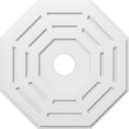 thumbnail image 1 of Ekena Millwork CMP30WN-05000 30 in. OD x 5 in. ID Square Westin Architectural Grade PVC Contemporary Ceiling Medallion, 1 of 1