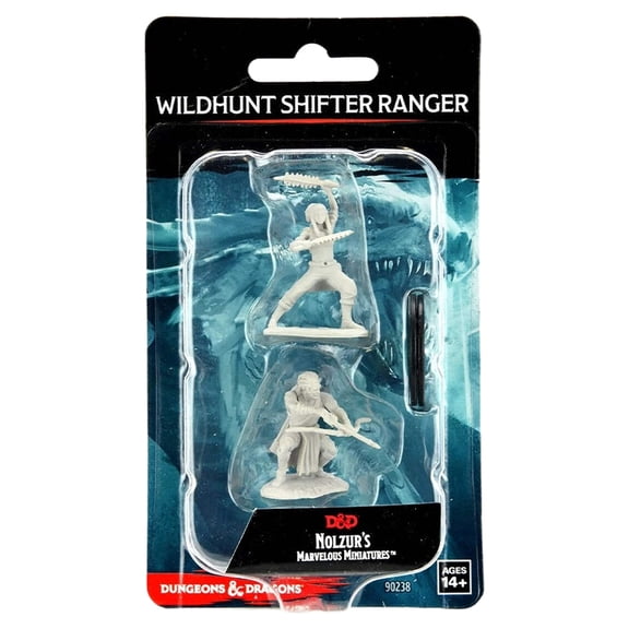 WizKids WZK90238 D&D Nolzurs Marvelous Unpainted Shifter Ranger Male W14 Miniature