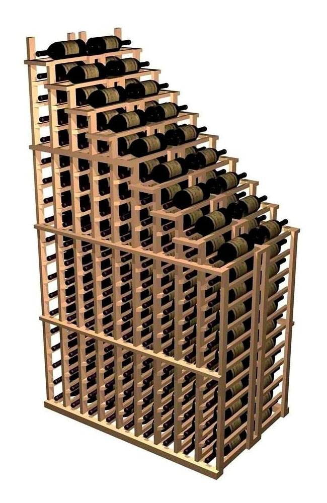 Designer Waterfall Wine Rack (AllHeart Redwood Classic Mahogany
