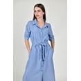 thumbnail image 4 of Vestido largo a rayas Roman Fashion /Juvenil, 1765-1 (Azul marino) azul marino G, 4 of 4