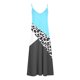 thumbnail image 4 of ICHUANYI Clearance Women Fashion Sling V-neck Sleeveless Stripe Printing Slim Beach Long Dress(Light Blue, XL) ICHUANYI WER2023081112536, 4 of 5