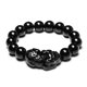 thumbnail image 1 of Pulsera De Obsidiana Colorida Que Imita Los Ojos De Color Natural Pulsera Pi Xiu Buena Suerte Riqueza Pulseras Unisex 12 Mm Inevent AP005742-00, 1 of 6