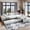 Beige, variant on Twin Size Adjustable Bed Base, Upholstered Double Twin Size Daybed with Trundle and Drawer, Beige, Beige Bed Frames,Plywood,Upholstered Platform Bed Frames