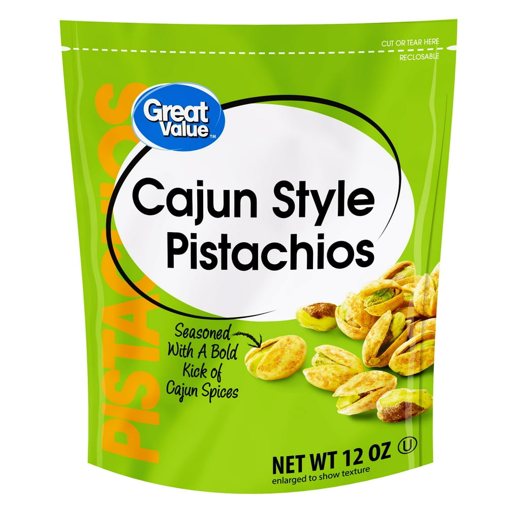 Great Value Cajun Style Pistachios, 12 oz