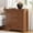 4Walnut, variant on FANRAL 3 Large Drawer Nightstand,29.5" Tall Night Stand,27.5" Wide Side Table,Wood Bedside Table Modern End Table,Small Wide Dresser for Bedroom,White Nightstand