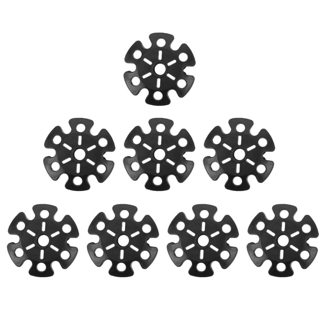 ETHZZLE 8 Pcs Protège-Embout de Poteau de Randonnée avec Paniers à Neige Légers Durables Noirs pour Randonnée