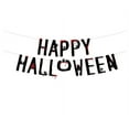 thumbnail image 2 of Moocorvic Halloween Banner Hanging Flag Bunting Garland Decorations, Halloween Birthday Party Decorations, 2 of 3