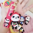 thumbnail image 4 of SPRING PARK Cartoon Panda Doll Keychain Key Ring Handbag Bag Charm Car Cell Phone Decor Ornament, 4 of 7