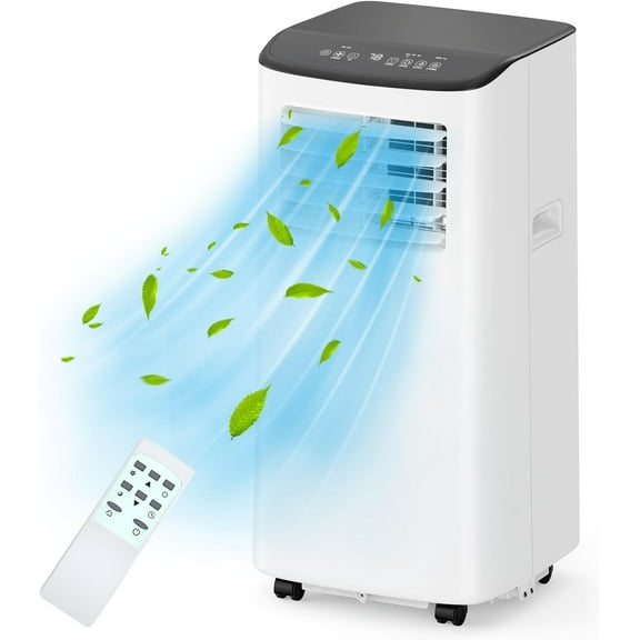 8,000 BTUs Portable Air Conditioner, 3-In-1 Room Air Conditioner with Fan & Dehumidifier Modes, Cools for 350 Sq.Ft