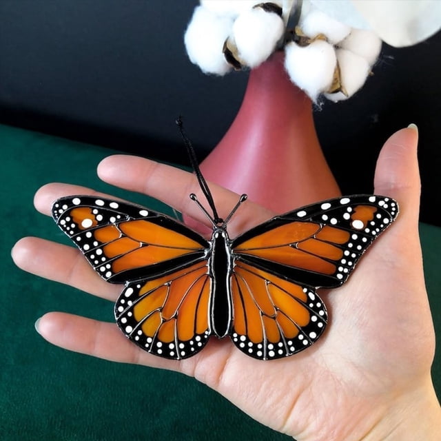 Atrapasol de mariposa XINYU hecho a mano de polilla lunar azul