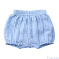 thumbnail image 2 of Fozruso Toddler Girls Casual Shorts Elastic Waistband Comfory Soft Shorts for Summer(Blue), 2 of 6