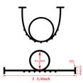 thumbnail image 3 of DGSL Garage Door Seals Bottom Rubber Weather Stripping Kit Seal Strip Replacement,Universal Weatherproof Threshold Buffering Sealing Rubber 5/16 Inch T Ends, 3 3/4 Inch Width (12 Ft, Black), 3 of 4