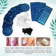 thumbnail image 4 of French Nail Art Stamper Scraper Set, DIY Nail Decoration, Transfer Stamping Plates for Home,, 4 of 8