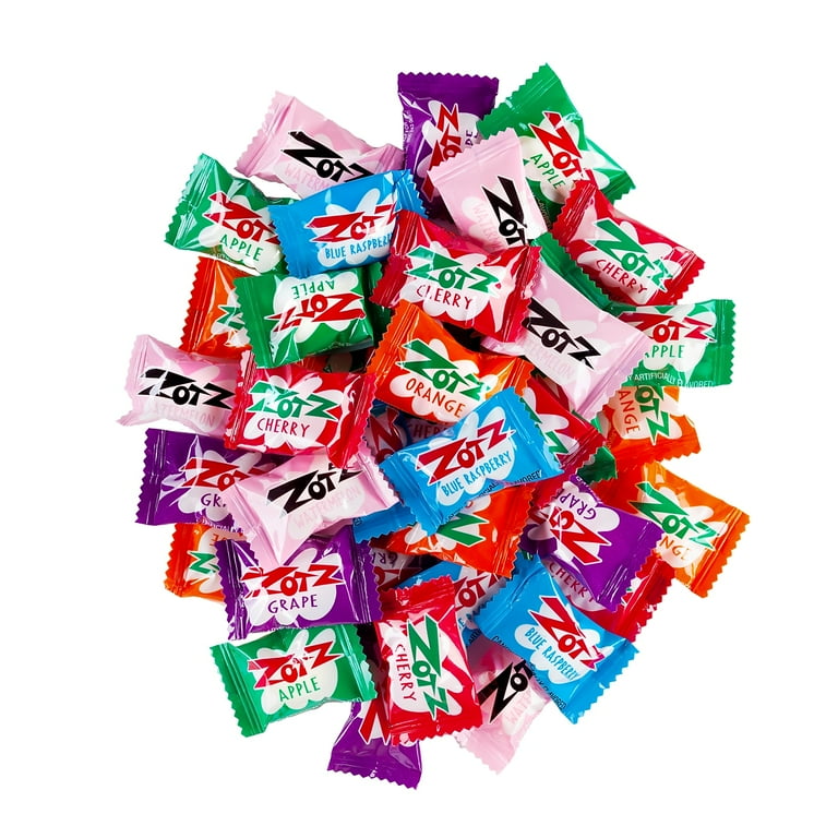 ZOTZ Fizz Power Candy, Assorted Fruit Flavors, Hard Candy With