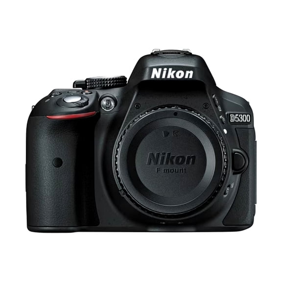Restored Nikon D5300 24.2MP DSLR Camera Body Only with Built-in Wi-Fi and GPS, Full HD 1080p, Black