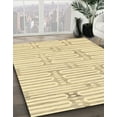 thumbnail image 3 of Ahgly Company Machine Washable Indoor Rectangle Abstract Sun Yellow Area Rugs, 2' x 4', 3 of 7