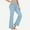 Light Blue(Womens Jeans), variant on ZHYou Jeans for Women,Stretchy Flare,High Waisted,Pull On,Bell Bottom Jeans,Trendy Elastic Tummy Control Denim Pants,Light Blue,Size L