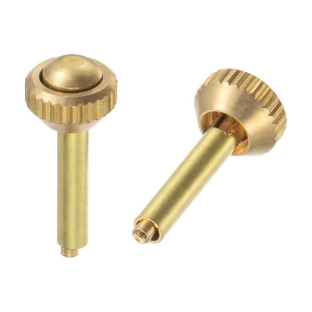 

Uxcell 2Pack 17.2x7mm Watch Crown Parts Stainless Steel Knurled Head Lengthen Stem Watch Crown 2.5mm ID Gold Tone