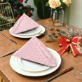 thumbnail image 2 of Iauyy Satin Napkins Set of 1- Star-pink DIY Printing Decoration Cloth Napkin- Easy Care for Home/Party, 2 of 8