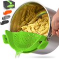 thumbnail image 1 of Zulay Kitchen ZULB086DWZQPD Zulay Passoire, Clip Réglable (Silicone) - [Petit] Vert, 1 of 6
