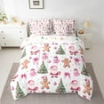 thumbnail image 2 of Manfei Santa Claus Gifts Bedding Comforter Set 7pcs,Merry Christmas Tree Queen Bedding Sets,Happy New Year Queen Sheet Sets For Child,Super Cozy Room Decor Reversible, 2 of 8