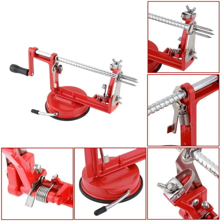 Kitchen Positive Apple Peeler Slicer Corer - Apple Spiralizer with Strong  Suction & Durability - Apple Peeler Corer Slicer Suction Base made with  Food