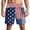 W652-Dark Blue, variant on Funny Swim Trunks for Men, Patriotic Hairy Butt Quick-Dry Shorts, Mens Fun Swimshorts, Patriotic Prints(W652-Blue)